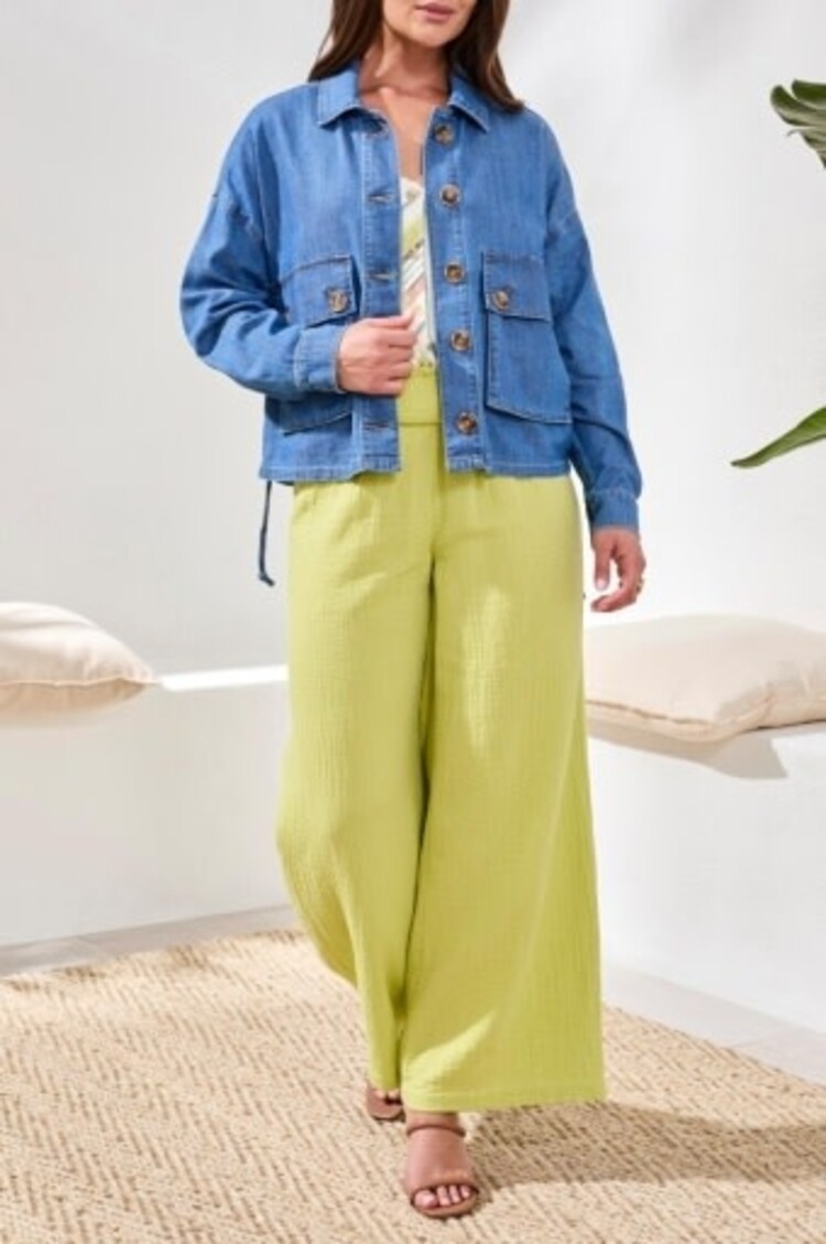 Tribal JACKET W/ BACK ADJUSTMENT-FJORDBLUE