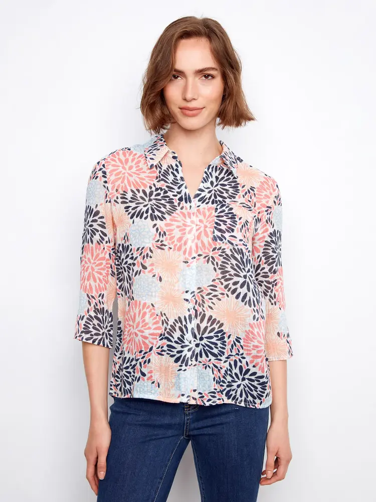 Charlie B Charlie B Button Up Blouse C4605R