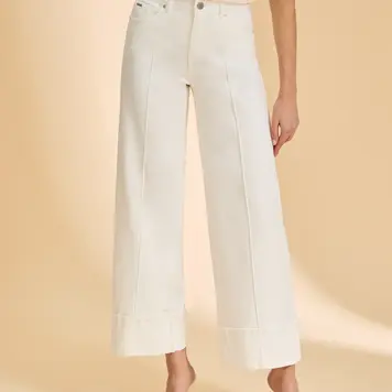 French Dressing Jeans FDJ Olivia Cuffed Wide Leg 2023948