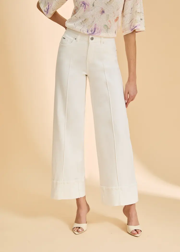 French Dressing Jeans FDJ Olivia Cuffed Wide Leg 2023948