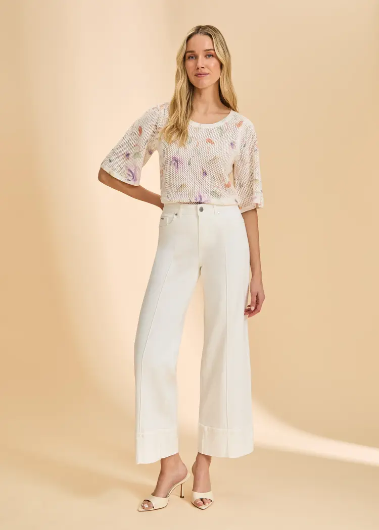 French Dressing Jeans FDJ Olivia Cuffed Wide Leg 2023948