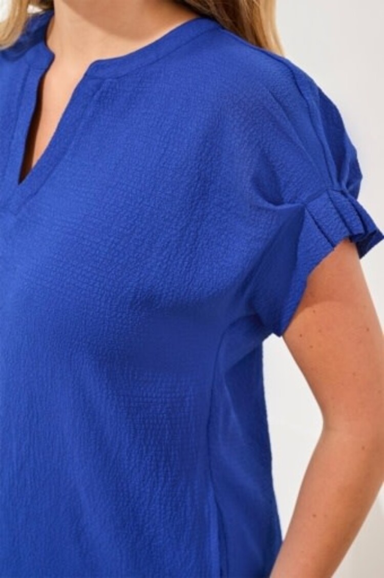 Tribal SHIFT DRESS W/ SLV DTL & PKTS-955O