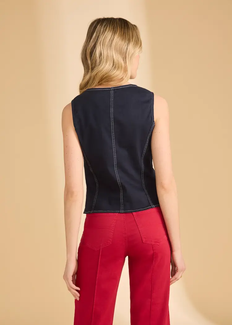 fdj FDJ Button Front Vest 1143511