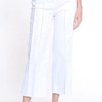 Multiples Multiples Zip Front Denim Crop Jean M16702PM