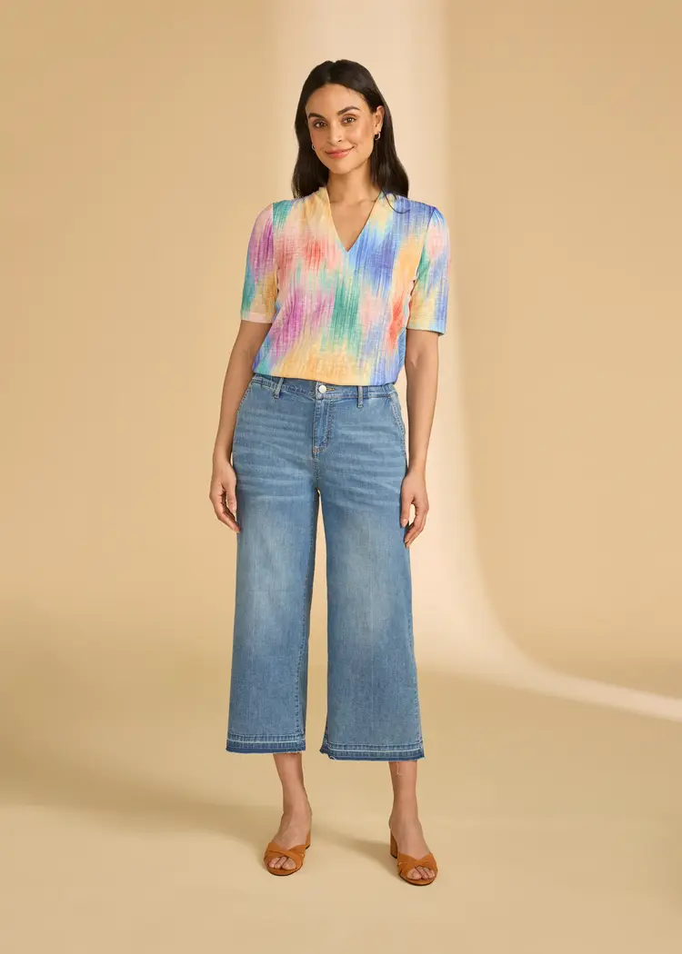 fdj FDJ Pull-On Wide Crop Trouser 2203992