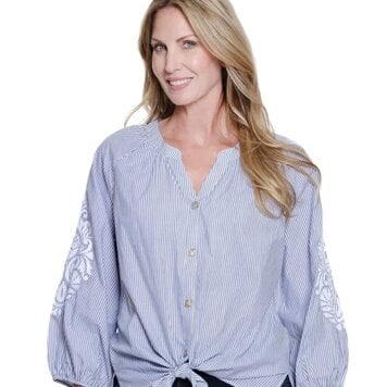 Multiples Multiples Raglan Sleeve Strip Shirt M16506BM