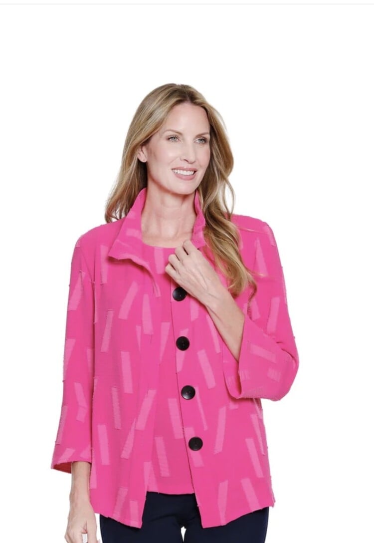 Multiples Multiples Flounce Sleeve Woven Jacket W/ Tank M16609JM