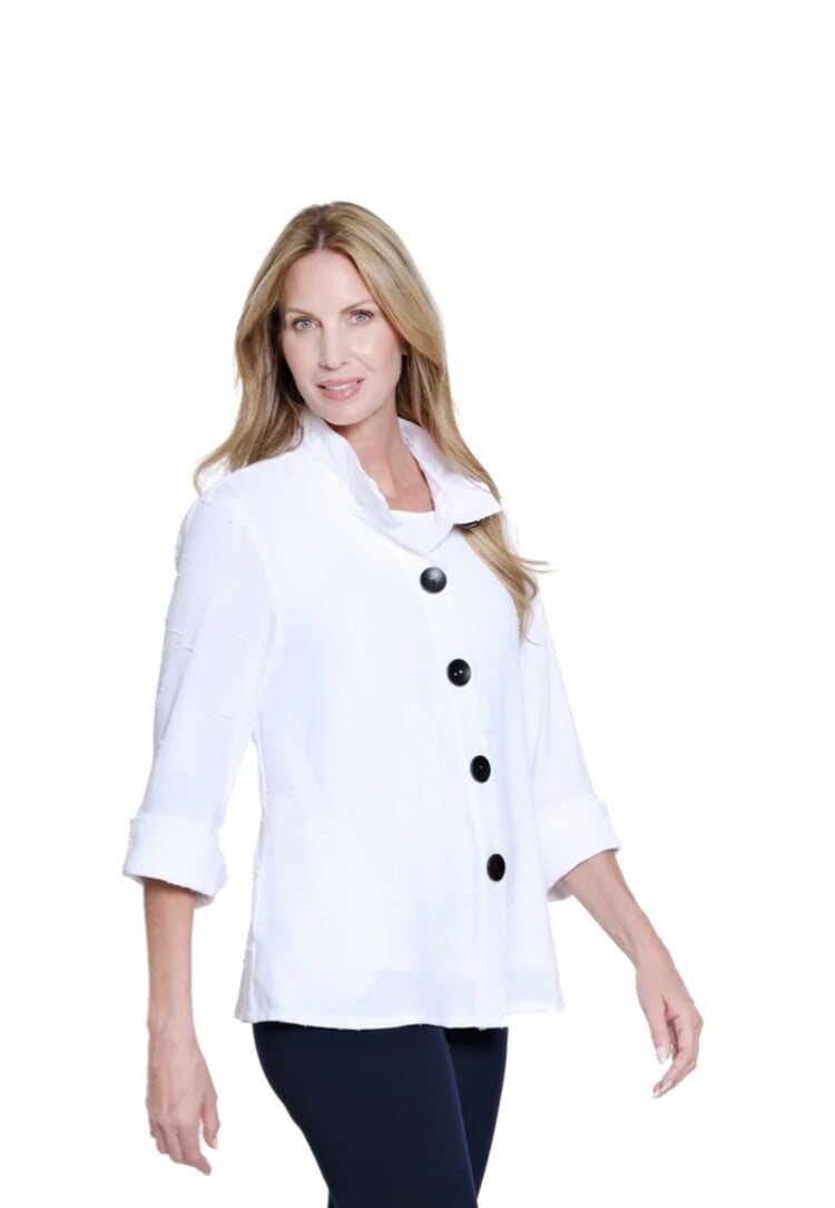 Multiples Multiples Flounce Sleeve Woven Jacket W/ Tank M16609JM