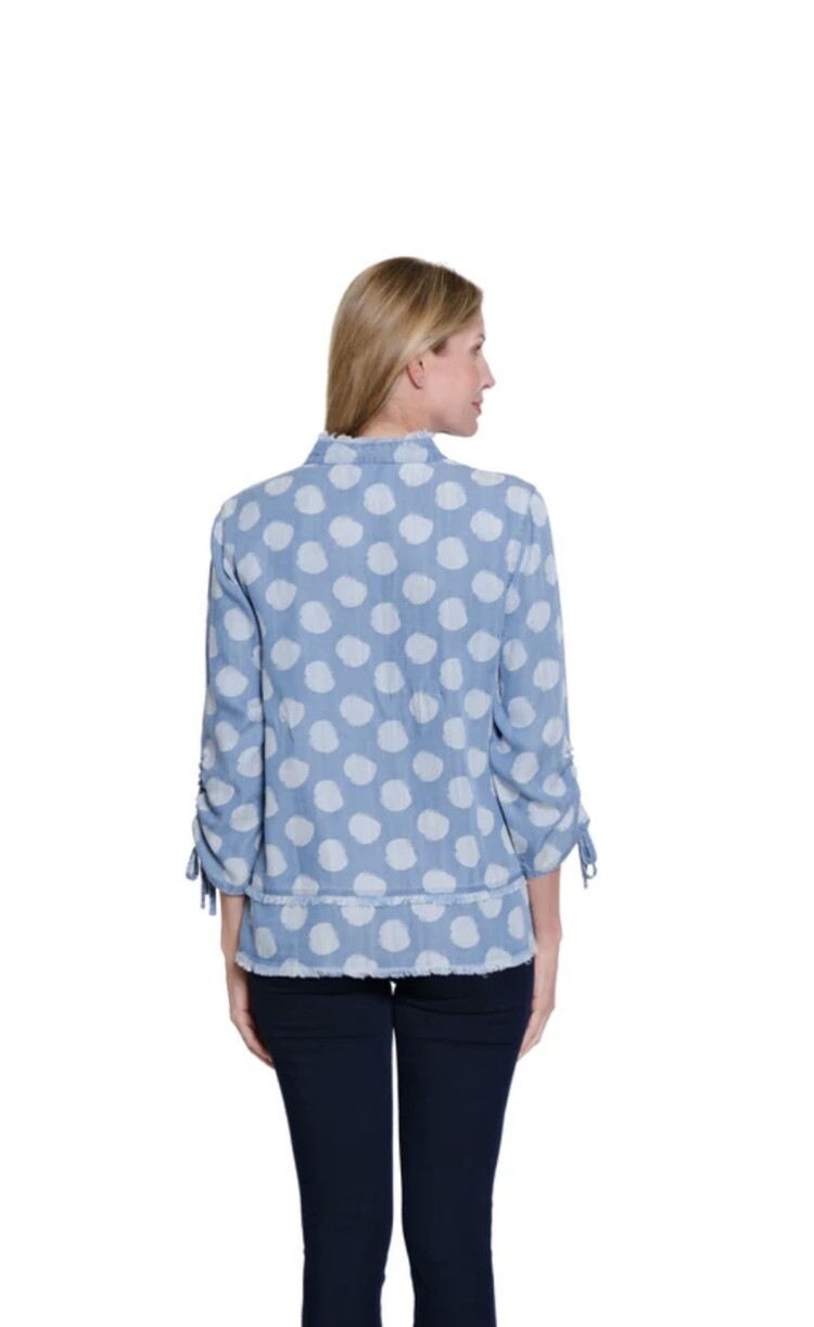 Multiples Multiples Drawstring Sleeve Woven Shirt M16111TM