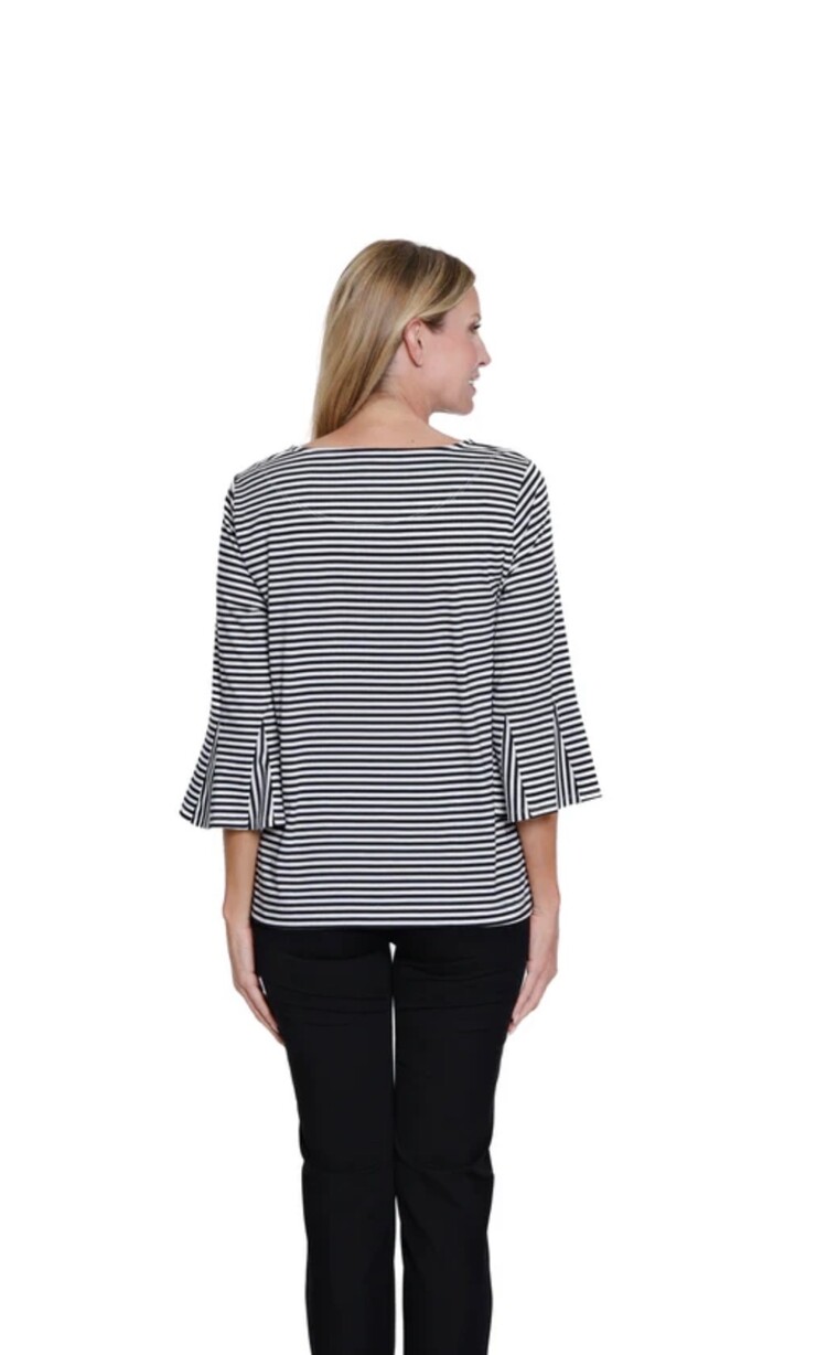 Multiples Flounce 3/4 Sleeve Top