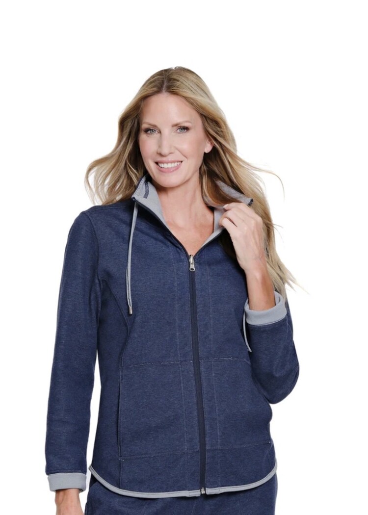 Multiples Multiples Cuffed Long Sleeve Zip Reversible 2Side Jacket M16301JM