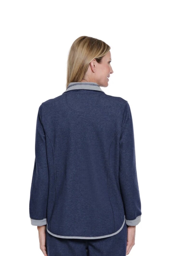 Multiples Multiples Cuffed Long Sleeve Zip Reversible 2Side Jacket M16301JM