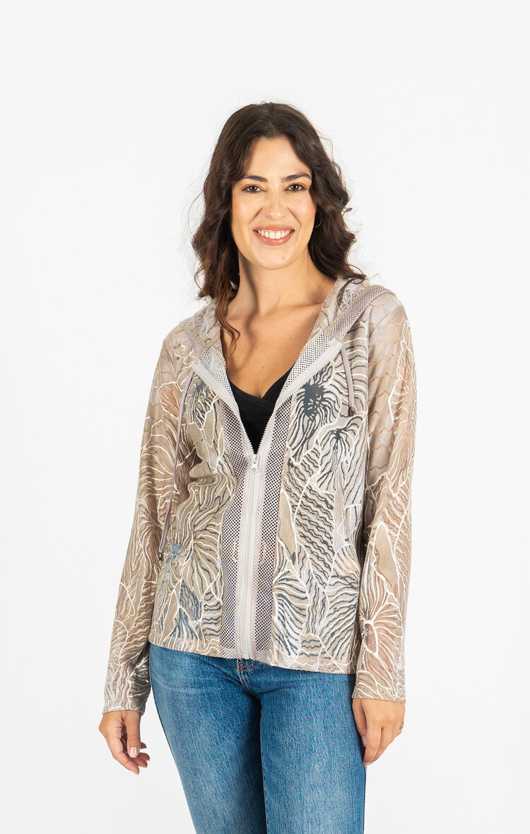 Cativa Cativa Zip Up Sweater 126129