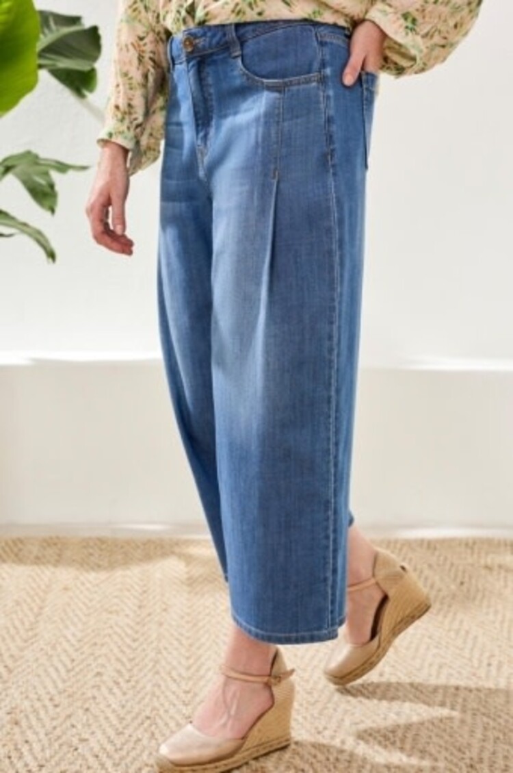 Tribal Tribal Audrey Crop Wide Jeans 6189O