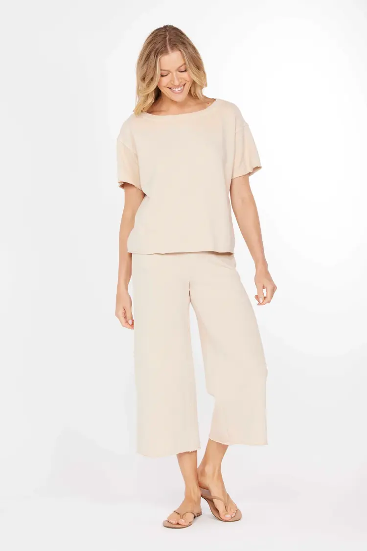 Mododoc Mododoc Elbow Sleeve Boatneck Top 41G-A4505