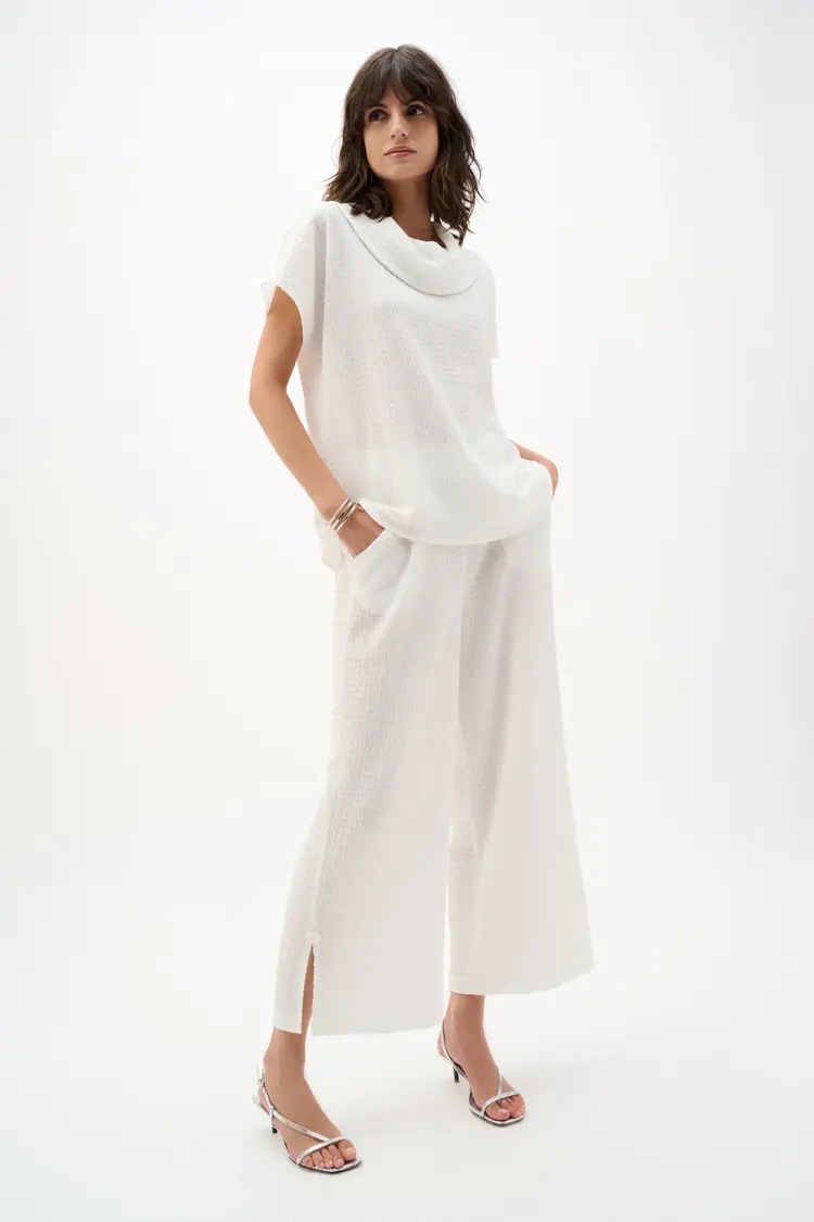 Joseph Ribkoff Joseph Ribkoff Textured Knit Pull-on Culotte Pants 262217