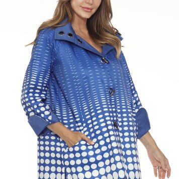 Oopera Oopera Turn Cuff Dot Hooded Jacket J0239RW