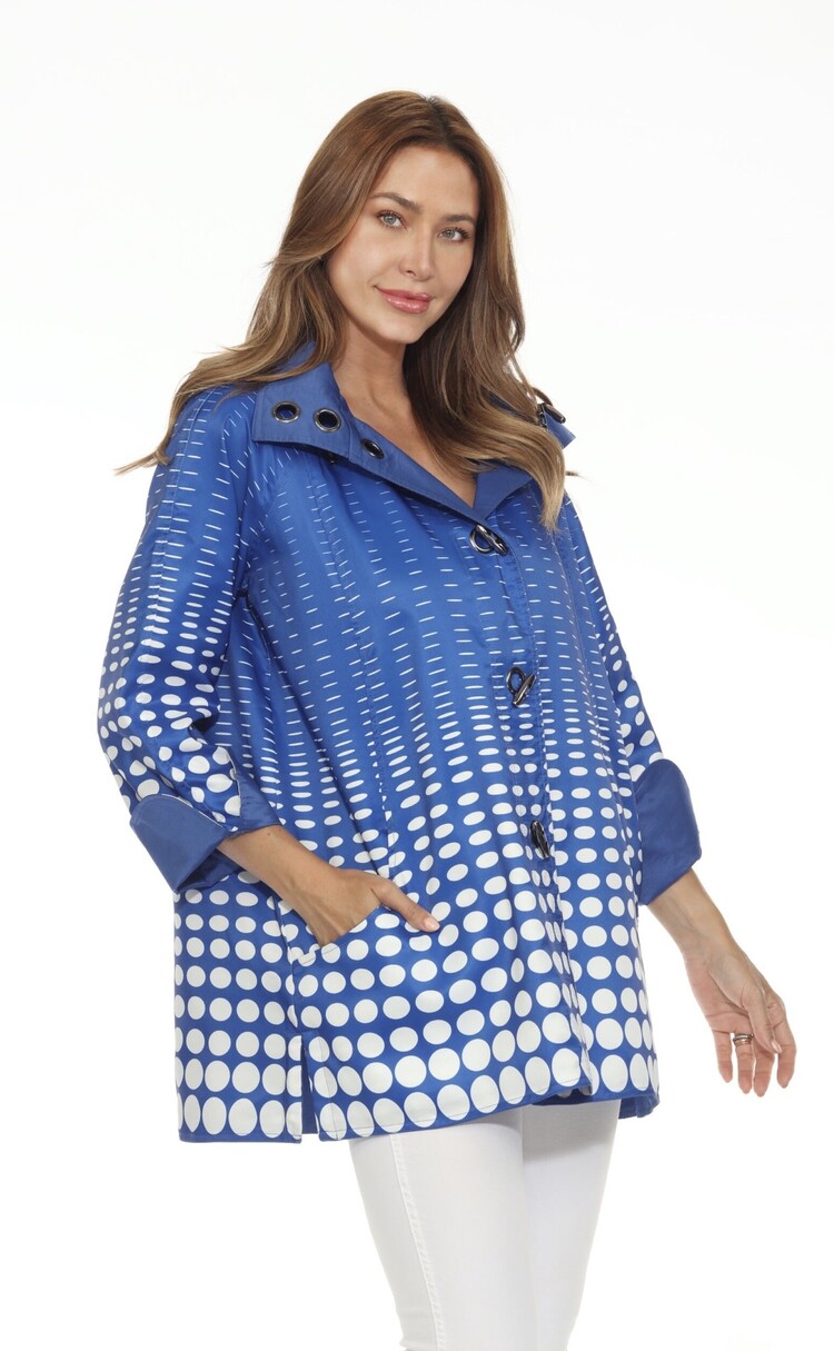 Oopera Oopera Turn Cuff Dot Hooded Jacket J0239RW