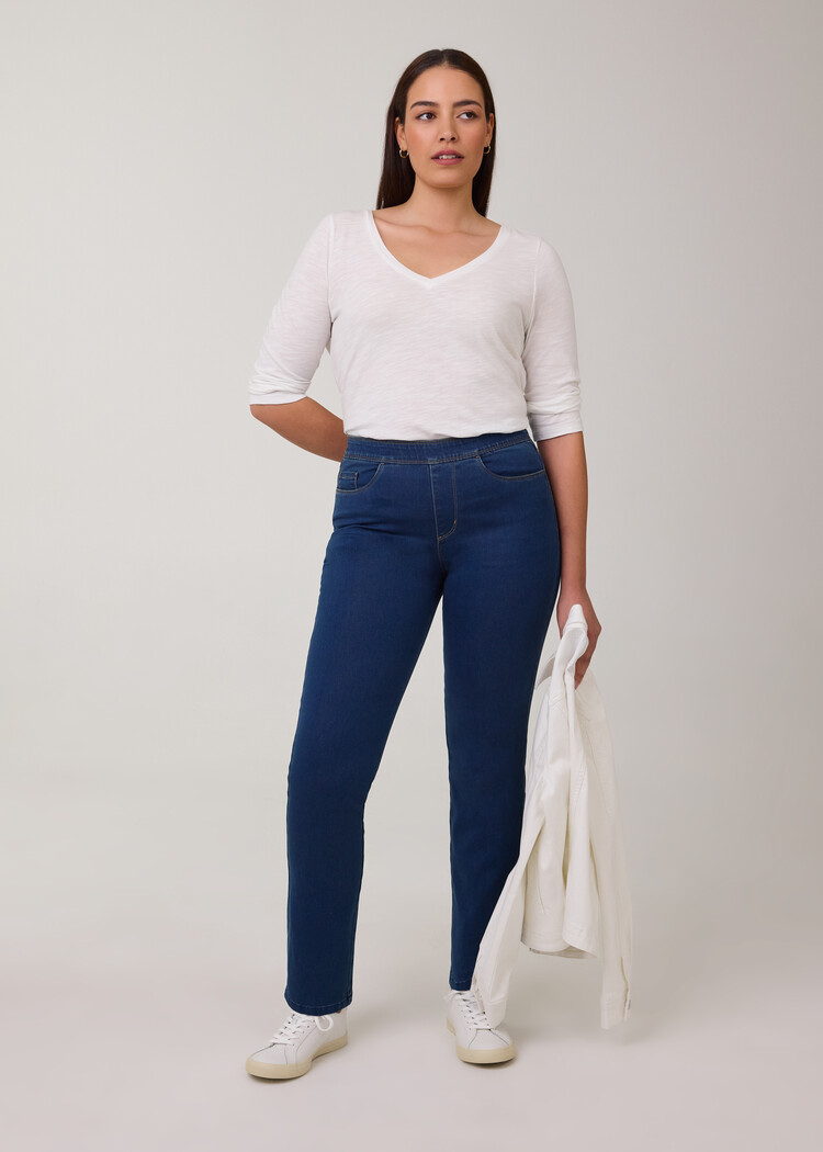 French Dressing Jeans FDJ Pull On Straight Leg 291106N