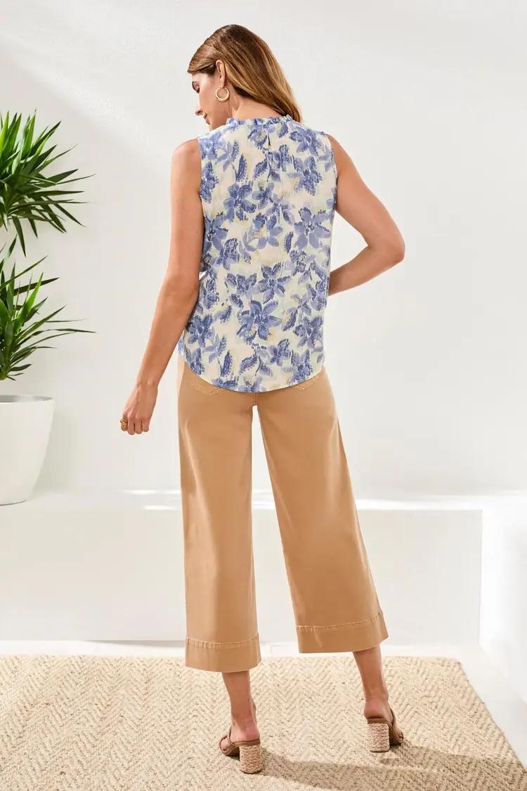 Tribal Tribal Blouse With Frill Neck & Contrast Cord 6170O