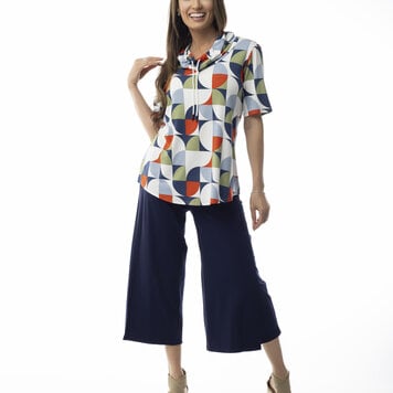 Pure Essence Pure Essence Pull On Capri 210-2366