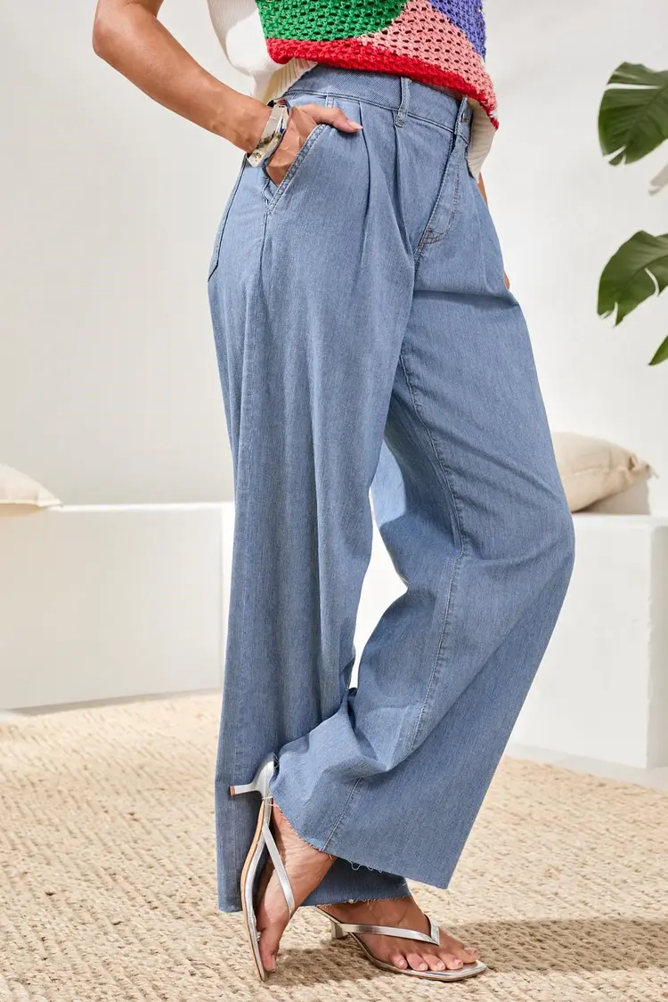 Tribal Tribal Audrey Pleated Wide Trouser 6121O