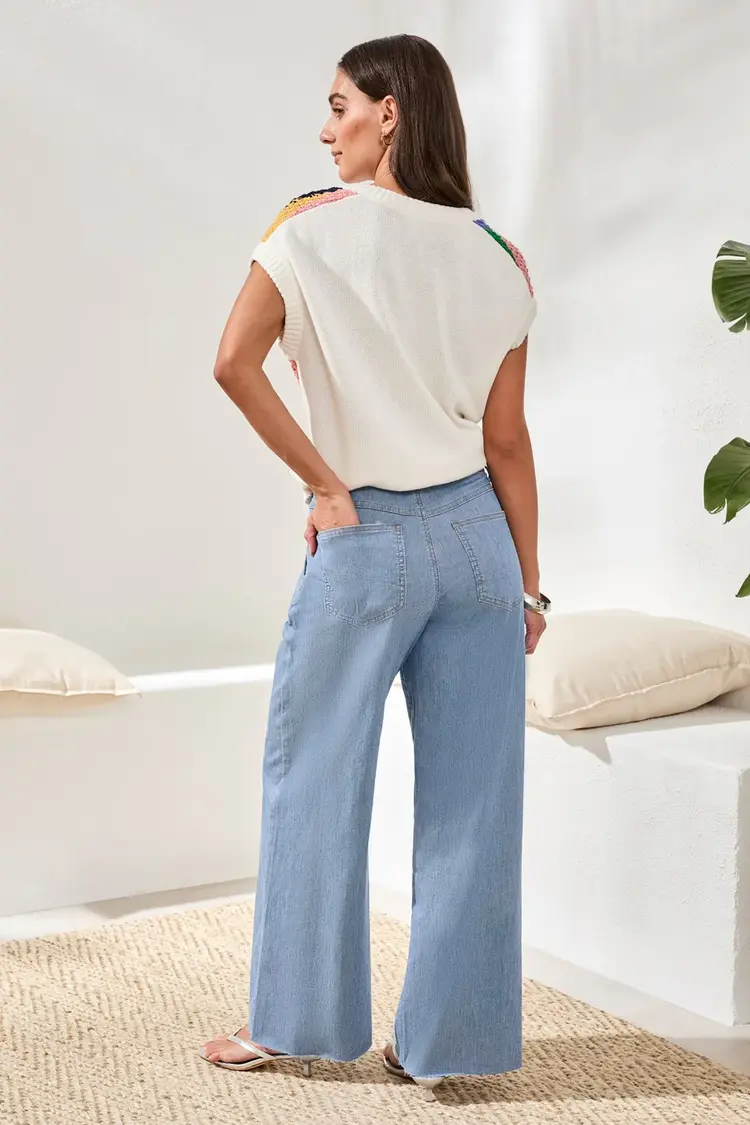 Tribal Tribal Audrey Pleated Wide Trouser 6121O