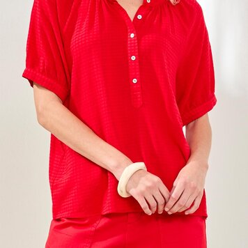 Tribal Tribal Button Front Blouse 3108O