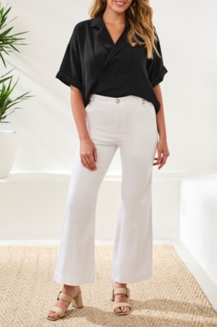 Tribal BROOKE HUGGING MARINE PALAZZO JEANS-5768O