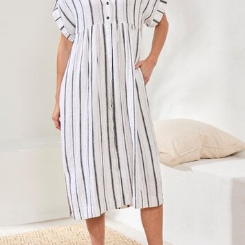 Tribal Tribal Flowy Shirt Dress 6095O