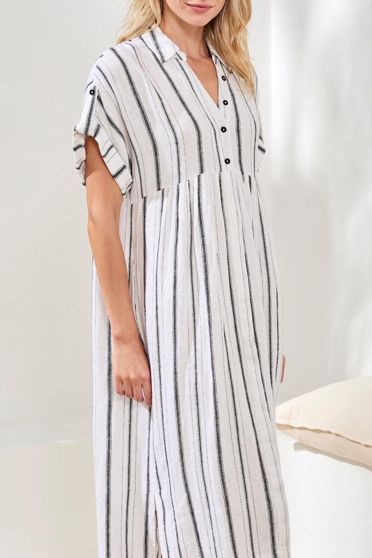 Tribal Tribal Flowy Shirt Dress 6095O