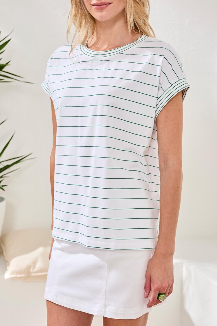 Tribal Tribal Cap Sleeve Top 2499O