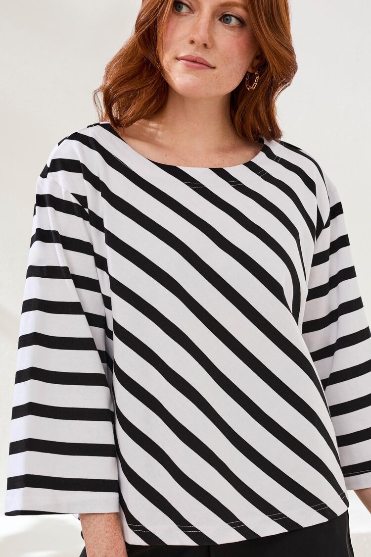 Tribal Tribal Boat Neck Top 2489O