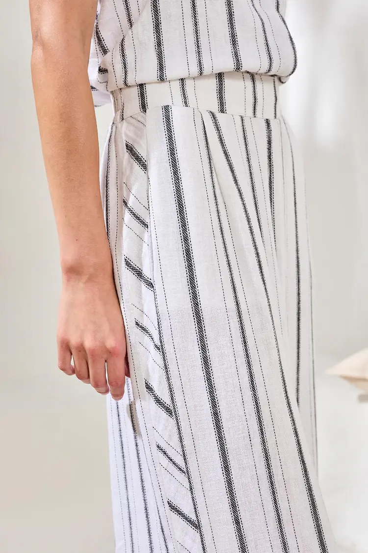 Tribal Tribal Crop Pull On Flowy Wide Pant 6090O