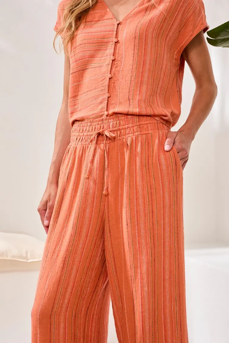 Tribal Tribal Wear 2 Ways Wide Leg Pant 6092O