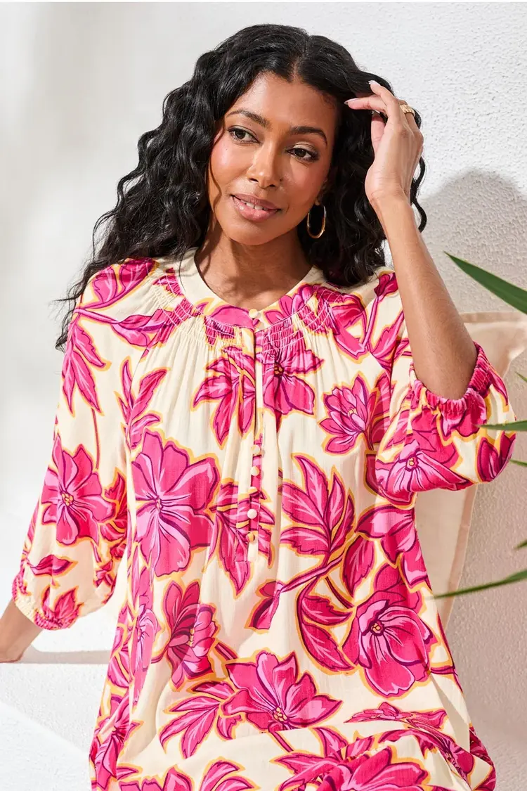 Tribal Tribal Button Front Dress 3024O