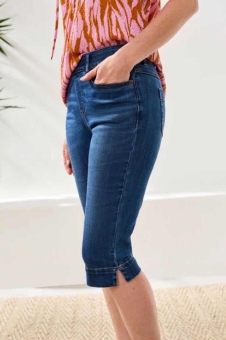 Tribal Tribal Audrey Pull On Pedal Pusher Jeans 7674O