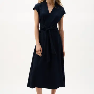 Joseph Ribkoff Joseph Ribkoff Woven Seersucker Fit And Flare Dress 262026
