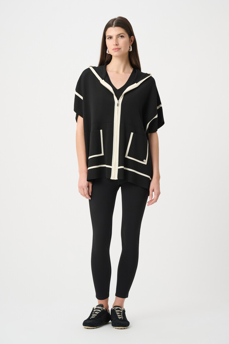 Joseph Ribkoff Joseph Ribkoff Dry Viscose Hooded Boxy Jacket 263639