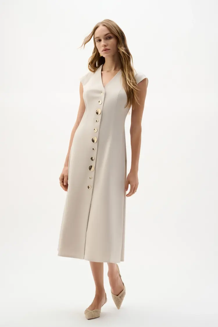 Joseph Ribkoff Joseph Ribkoff Melange Millennium Fit And Flare Dress 262129