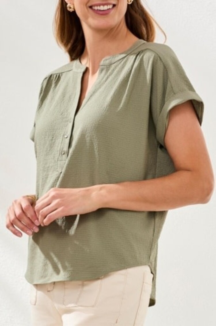 Tribal Tribal Extended Sleeve Popover Blouse 6137O
