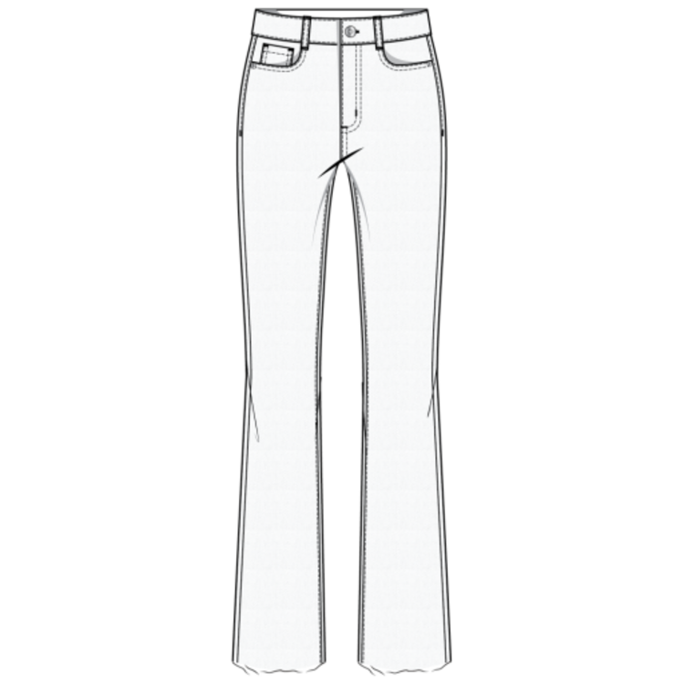 Tribal Tribal Audrey Hugging Flare Jeans 6119O