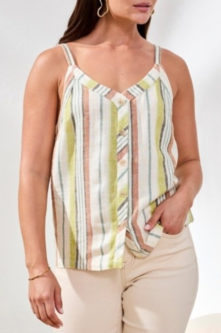 Tribal Tribal Button Front Woven Cami 6087O