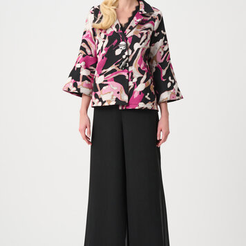 Joseph Ribkoff Joseph Ribkoff Signature | Jacquard Abstract Print Trapeze Jacket 263759