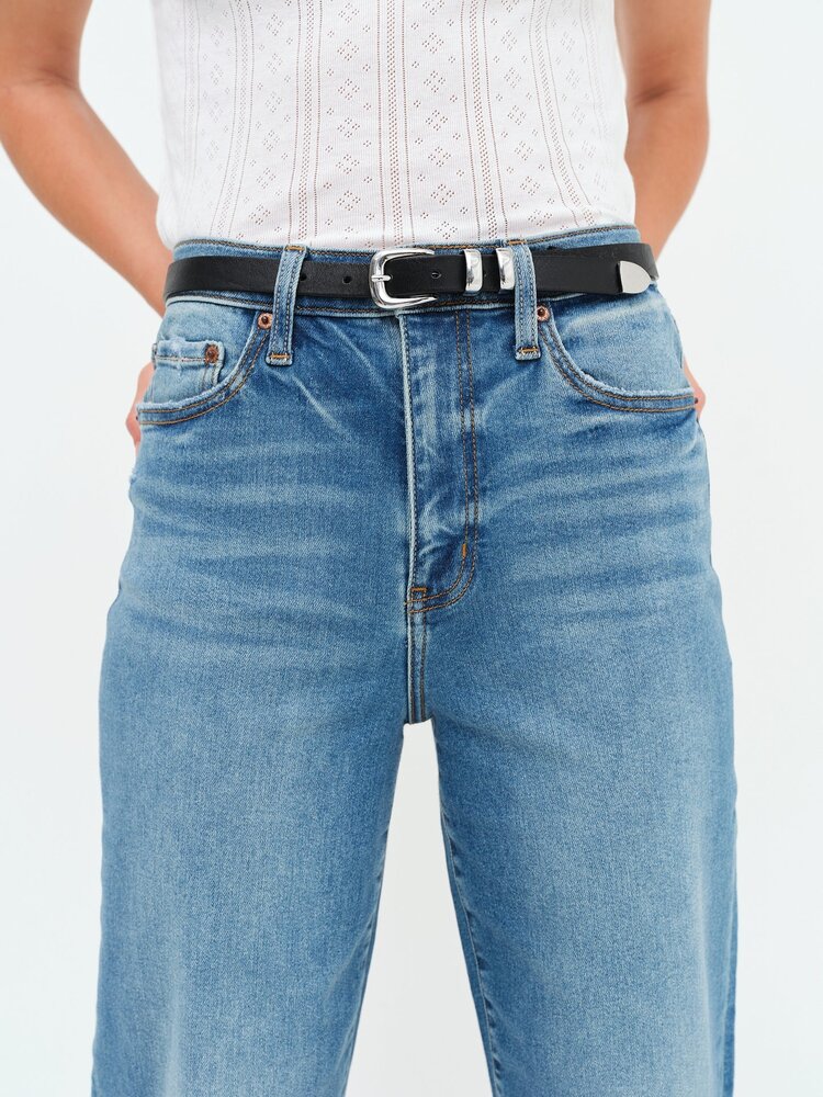 Daze Daze Denim Pleaser- High Rise Wide Ankle Jean D00017181ZZ