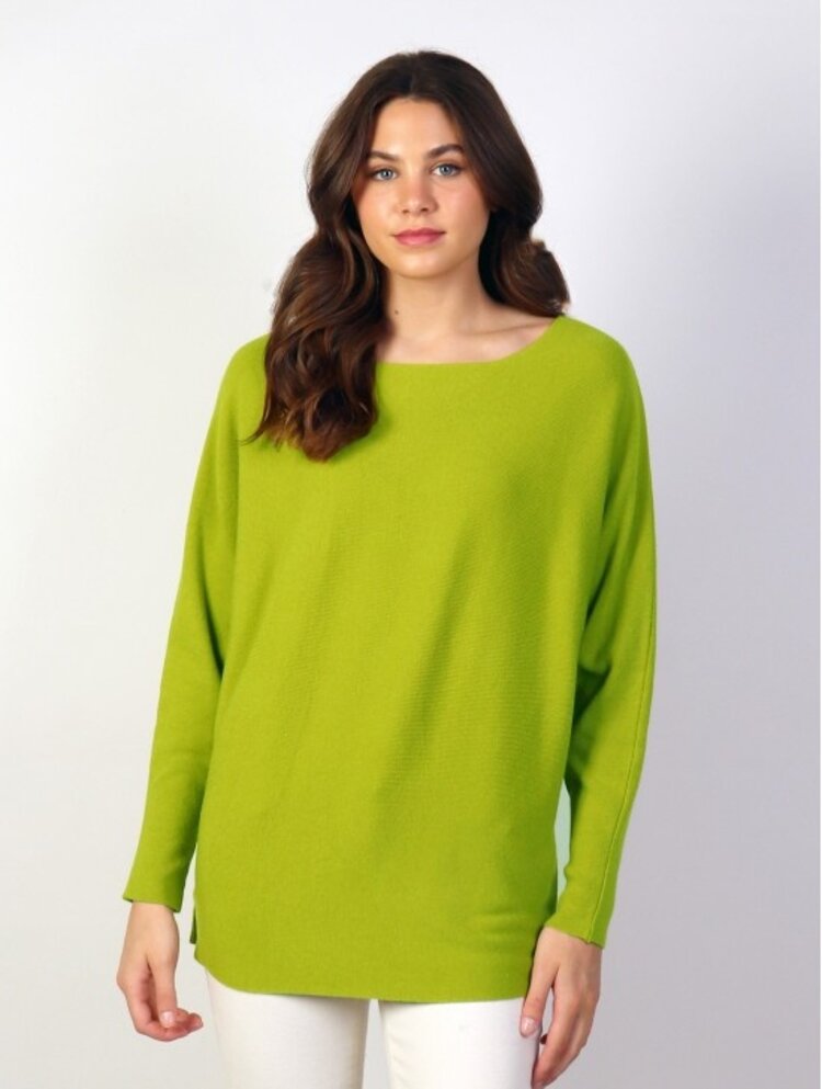 Cherie Bliss Cherie Bliss One Size Long Bat Sleeve Pullover Loose Top CL1319