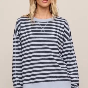 ZSUPPLY Z Supply Everyday Striped Crew Neck Sweater ZT263558
