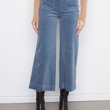 Charlie B Charlie B Cropped Insert Pocket Wide Leg Corduroy Pants C5538RPR