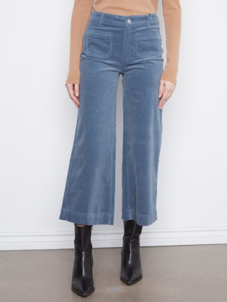 Charlie B Charlie B Cropped Insert Pocket Wide Leg Corduroy Pants C5538RPR