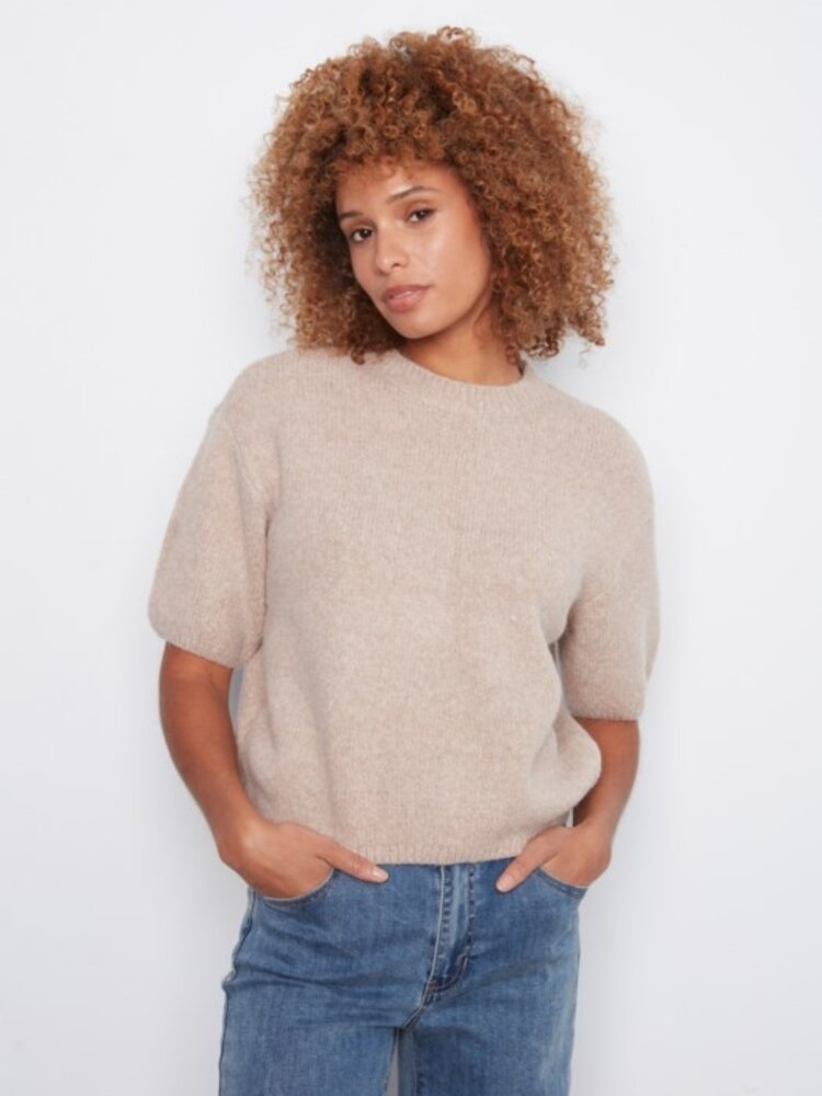 Charlie B Charlie B Elbow Sleeve Balloon Shape Sweater C2858